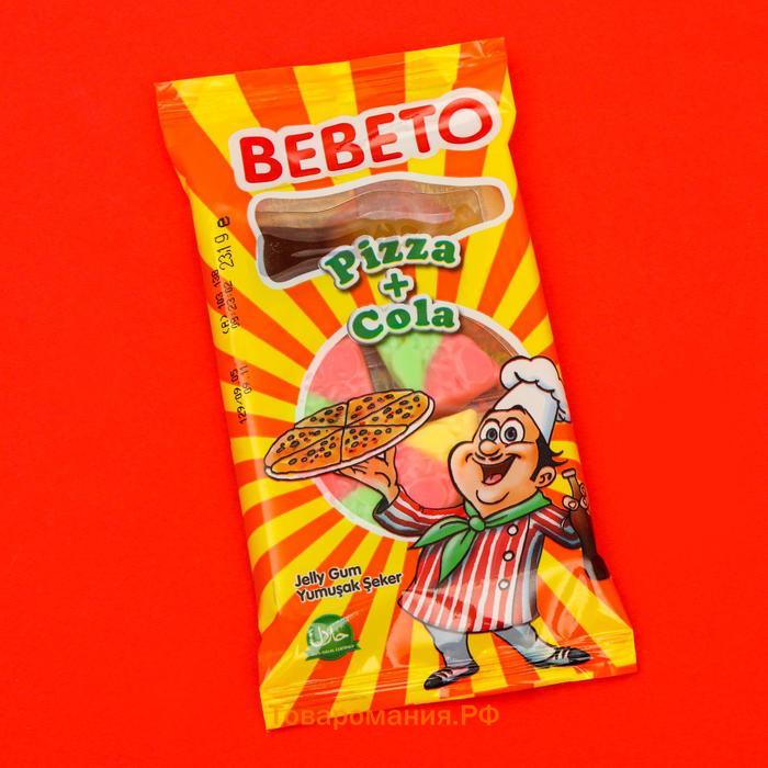 Жевательный мармелад BEBETO FAST FOOD, 3 вкуса, ассорти, 25 г