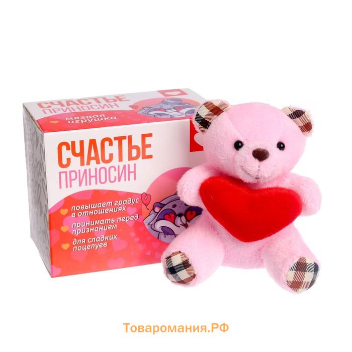 Мягкая игрушка «Счастье приносин», медведь, цвета МИКС