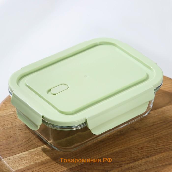 Контейнер  Cook and Freeze, 650 мл, 17.5×13×6 см, с крышкой, жаропрочное стекло, МИКС