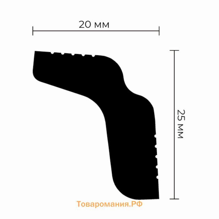 Плинтус потолочный M-25 25х20х2000мм