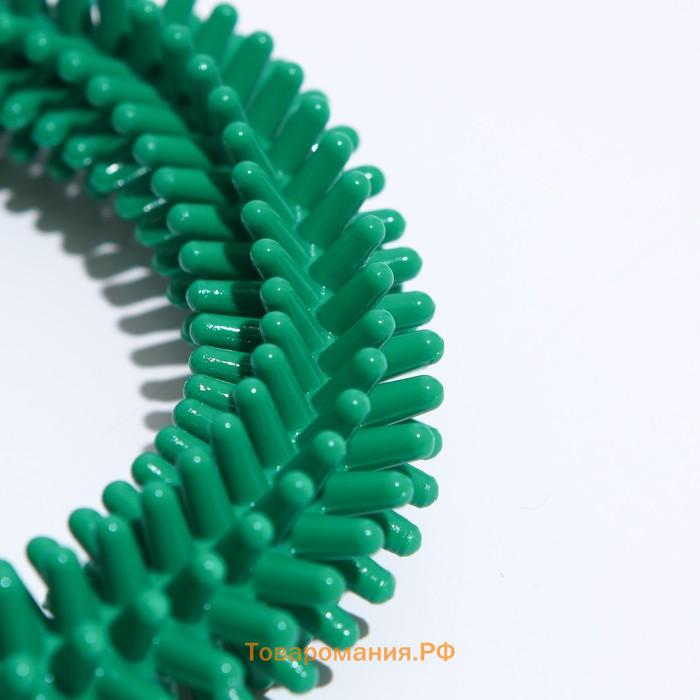 Игрушка "Кольцо с шипами №6", 15,5 см, зелёная