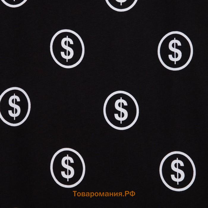 Пижама мужская KAFTAN "Money" р.50, черный