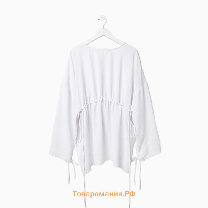 Костюм женский (туника, брюки) MINAKU: Casual Collection цвет белый, размер 46