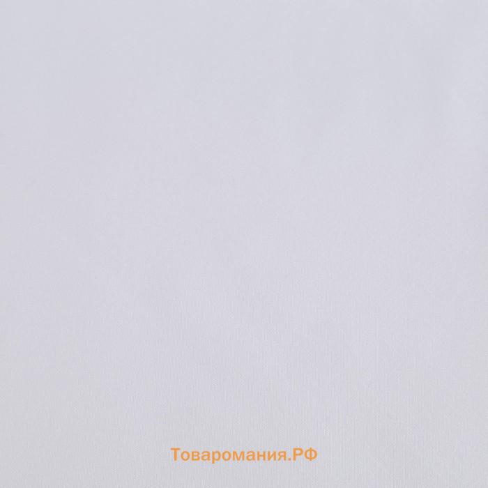 Скатерть, 110х140 см, цвет белый, теснение МИКС, микрофибра, полиэстер