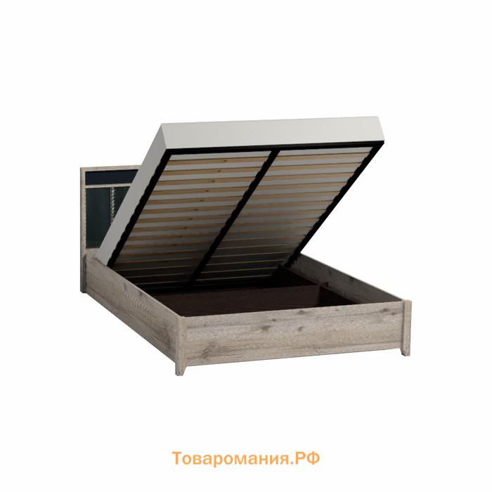 Кровать Люкс с подъёмным механизмом Nature 308, 1400 × 2000 мм, цвет гаскон пайн / чёрный