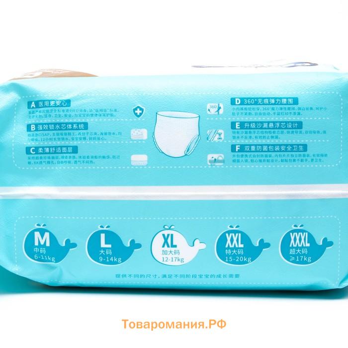 Подгузники-трусики детские Palmbaby HEALTH+ XL(12-17  кг), 40 шт