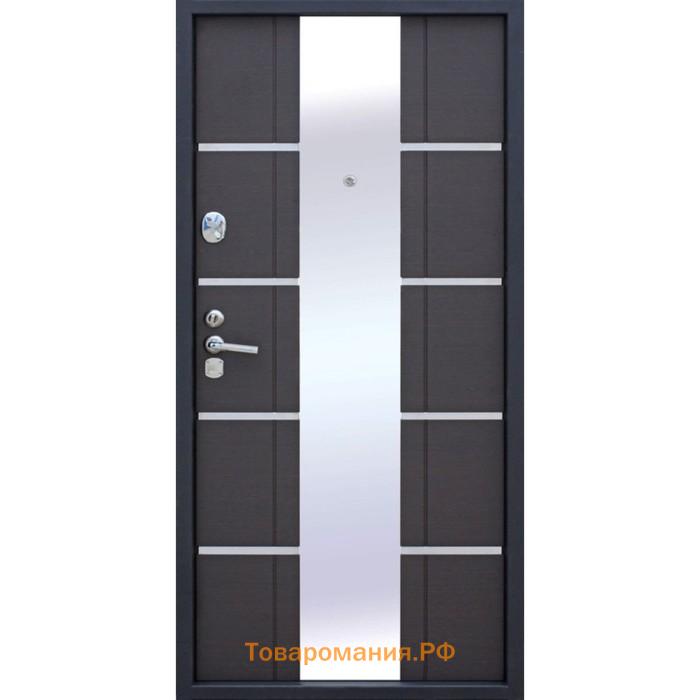 Входная дверь Alta Tech, 970 × 2050 мм, левая, цвет венге / горизонт