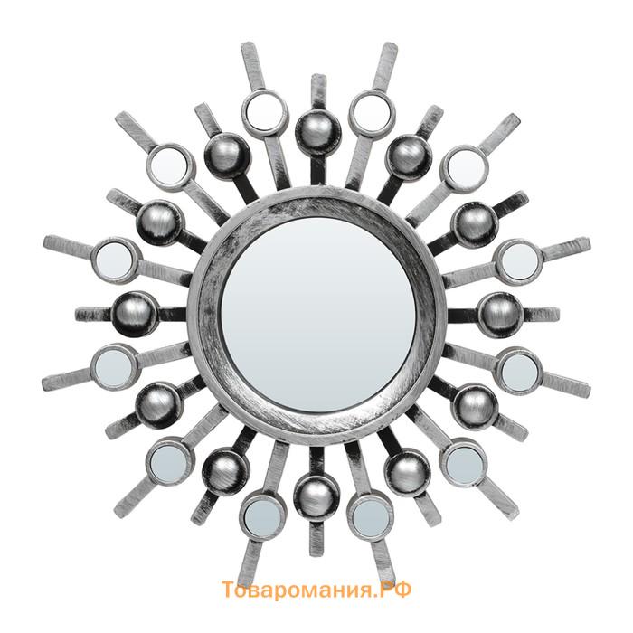 Набор зеркал Qwerty «Беладжио», настенные, 3 шт, 25 см, d= 8,5 см, цвет серебро