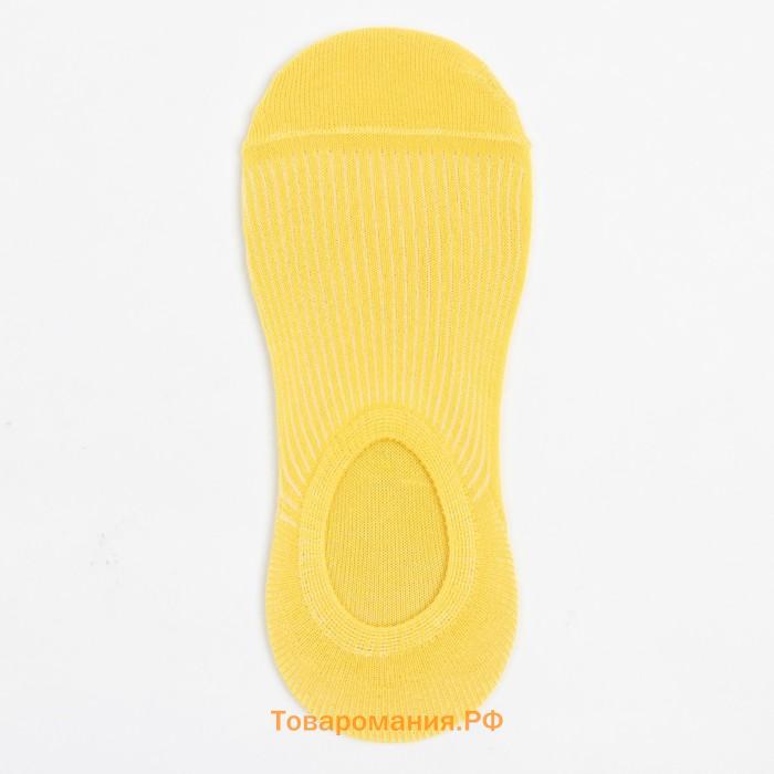 Носки женские, цвет жёлтый, размер 23-25