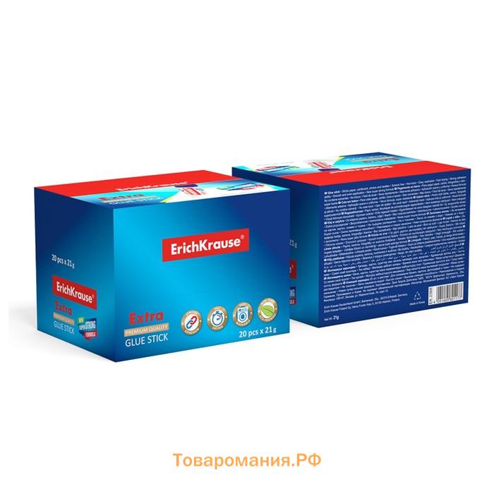 Клей-карандаш, ErichKrause Extra, усиленный, 21г