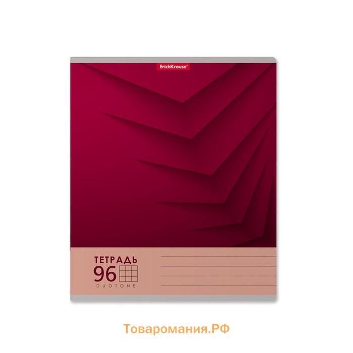 Тетрадь 96 листов в клетку ErichKrause Duotone Next, обложка мелованный картон, блок офсет, 100% белизна, МИКС