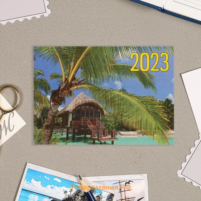 Карманный календарь "Райский уголок" 2025 год, 7х10 см, МИКС