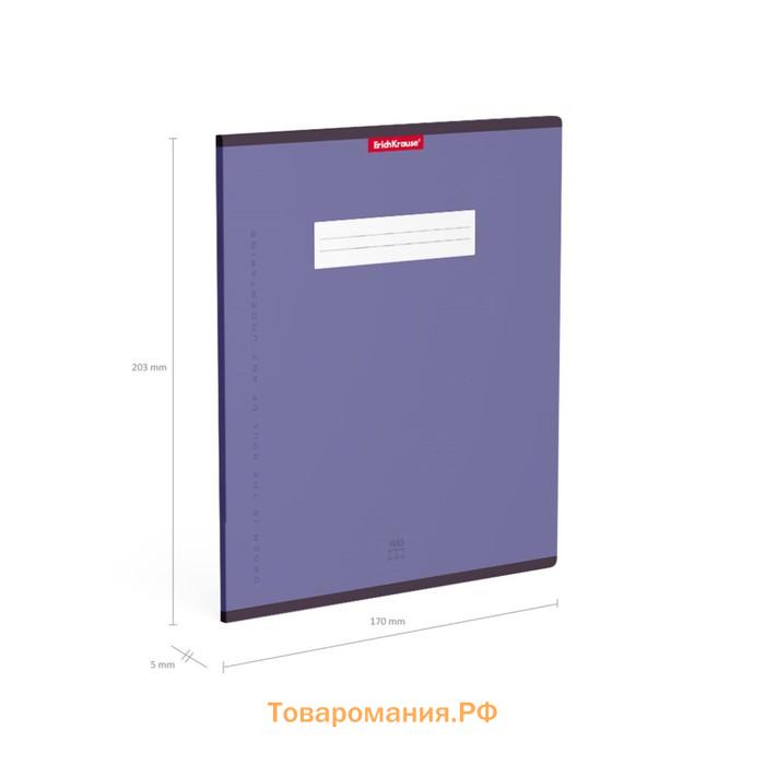 Тетрадь 48 листов в клетку ErichKrause Unicolor, обложка мелованный картон, блок офсет, белизна 100%, МИКС