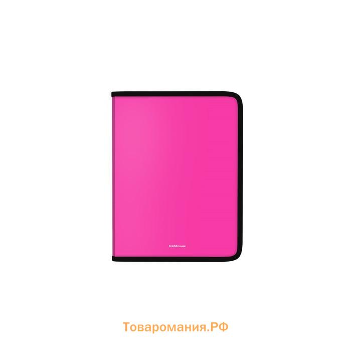 Папка для тетрадей А5+, ErichKrause Matt Neon, пластиковая, на молнии, микс