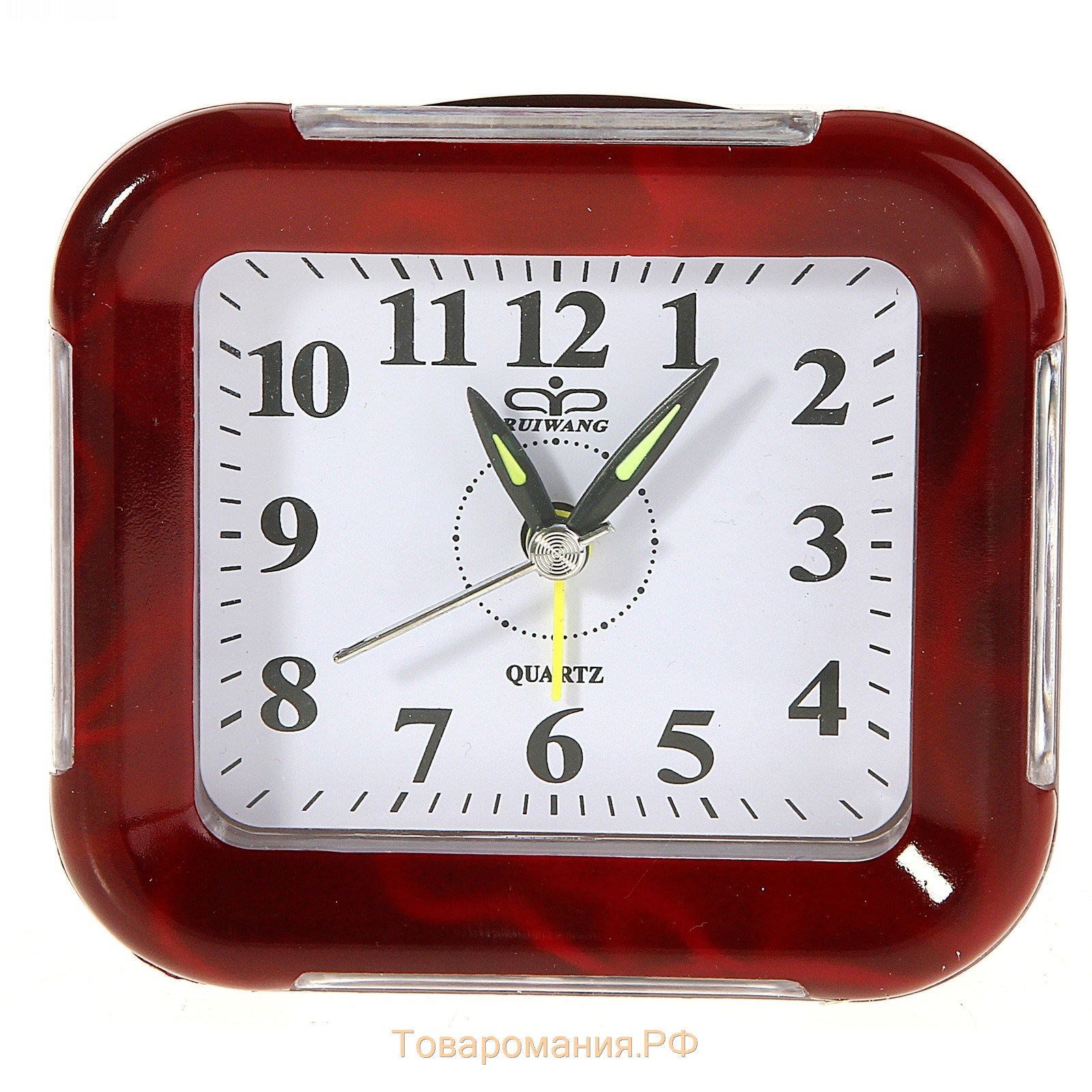 Часы - будильник настольные "Корень вяза", дискретный ход, d-8 см, 8.5 х 10 см, АА