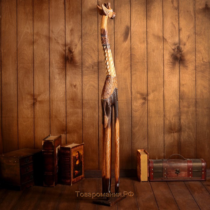 Сувенир дерево "Жираф резной" 100х18,5х11,5 см