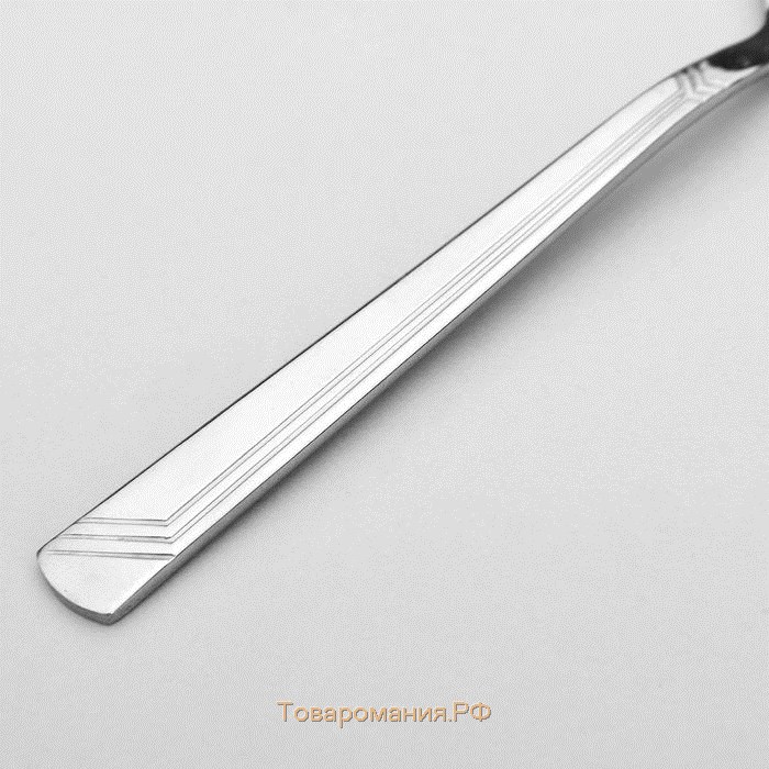 Ложка чайная «Аппетит», толщина 2 мм, цвет серебряный