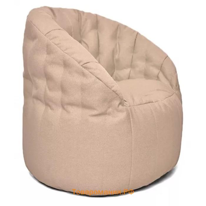 Кресло Челси, размер 85х85 см, ткань ткань рогожка, цвет молочный