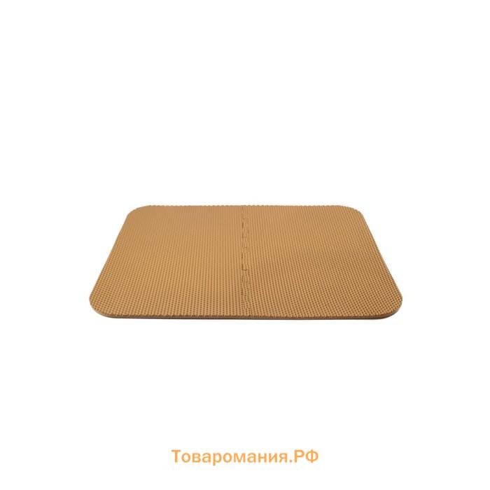 Коврик eva универсальный Eco-cover, Соты 125 х 65 см, бежевый, трансформер