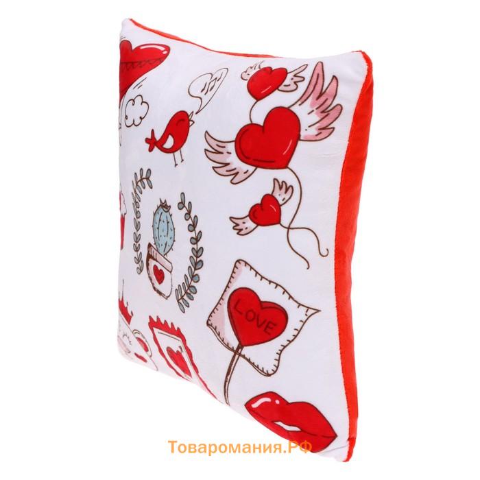 Мягкая игрушка-подушка «Любовь», 27×27 см