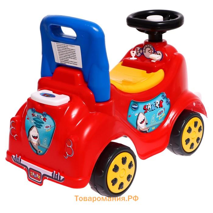 Машина-каталка Cool Riders, с клаксоном, цвет красный