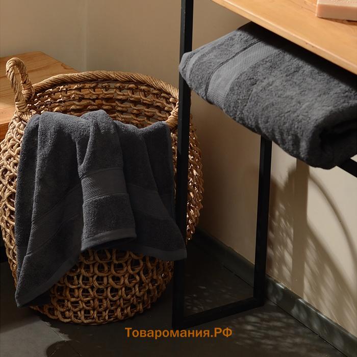 Полотенце махровое SL HOME: Classic "Гри Сандре" 90х150 см, 100% хлопок, 530 г/м2