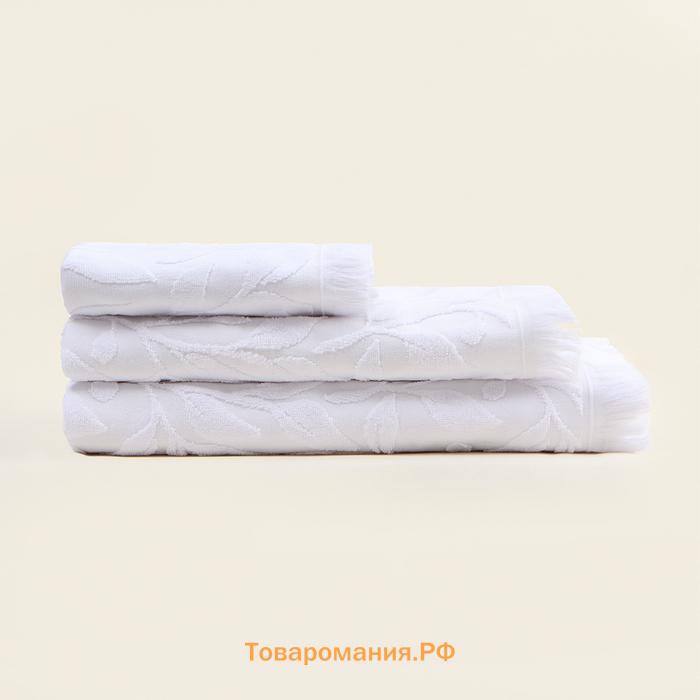 Полотенце махровое SL HOME: Boho "Блан де Блан" 30х60 см, 100% хлопок, 520 г/м2