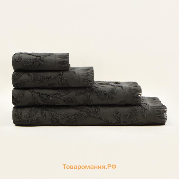 Полотенце махровое SL HOME: Boho "Олива" 90х150 см, 100% хлопок, 520 г/м2