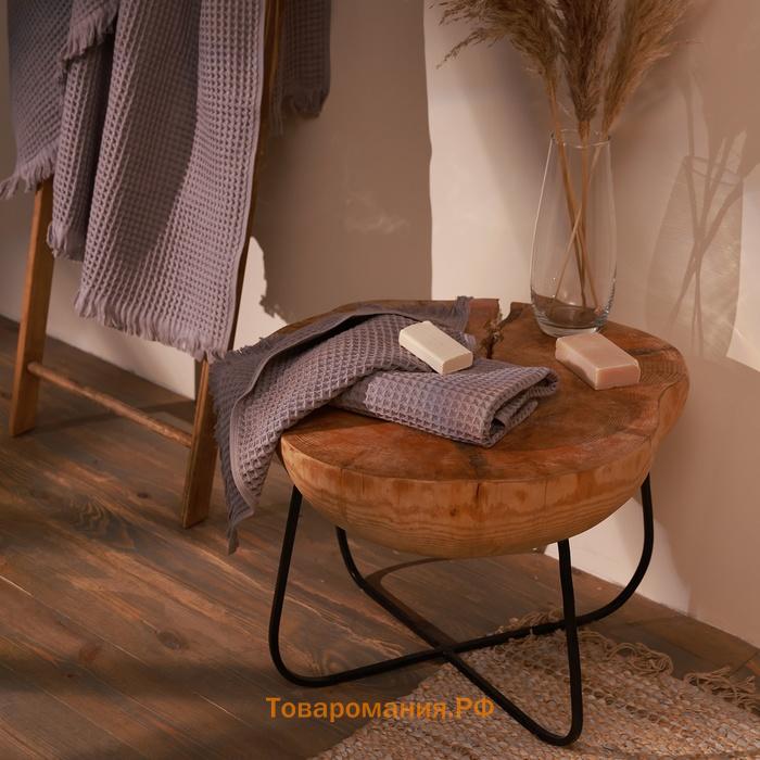 Полотенце вафельное SL HOME: Boho "Софт Мист" 100х180 см, 100% хлопок, 300 г/м2