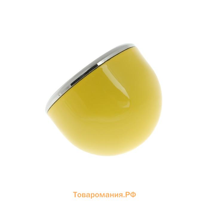 Часы автомобильные, внутрисалонные, d=4.5 см, желтые