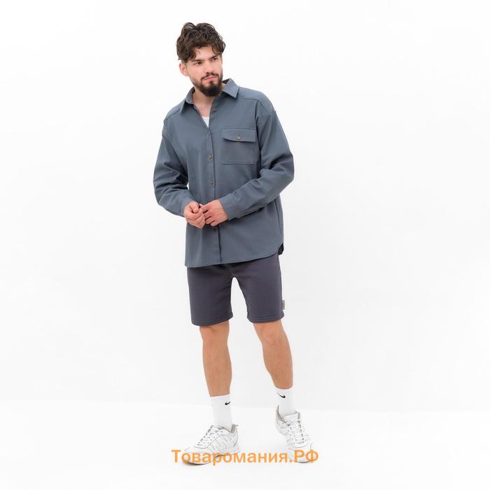 Рубашка мужская MIST oversize размер 50, графитовый