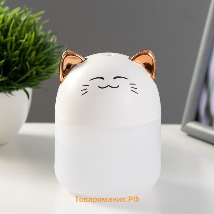 Ночник-увлажнитель "Тигрёнок" LED 2Вт USB 250мл белый 8,4х8,4х10,8 см RISALUX