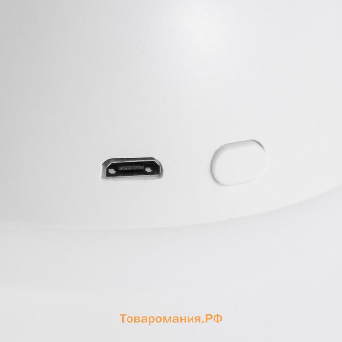 Ночник-увлажнитель "Тигрёнок" LED 2Вт USB 250мл белый 8,4х8,4х10,8 см RISALUX