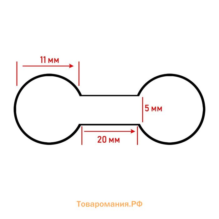 Ценникодержатель-наклейка в рулоне 500 шт., 4,2×1,1×0,1 см, цвет бежевый