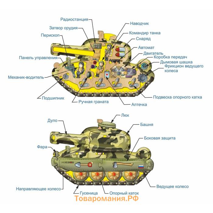 Пазл «Боевой танк»