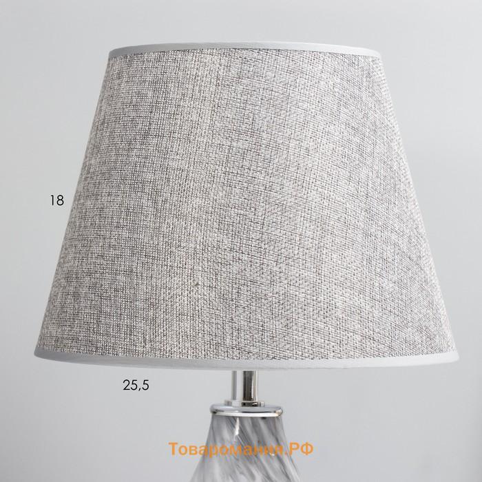 Настольная лампа «Фьюжн» E14 40 Вт серый 25×25×39 см RISALUX