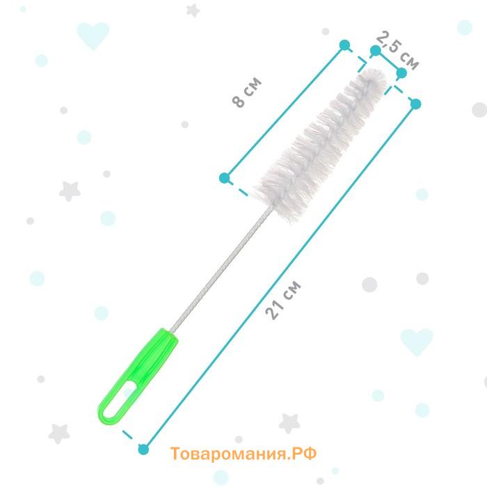 Набор ёршиков для бутылочек и сосок Крошка Я, 4 шт., 18 см, МИКС