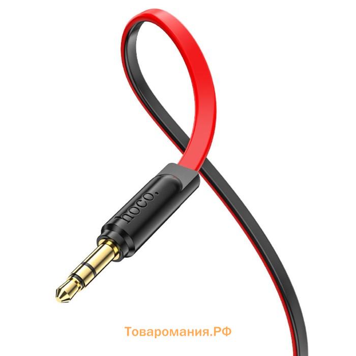 Кабель Hoco UPA16, Jack 3.5 мм (m) - Jack 3.5 мм (m), 1 м, TPE, красный