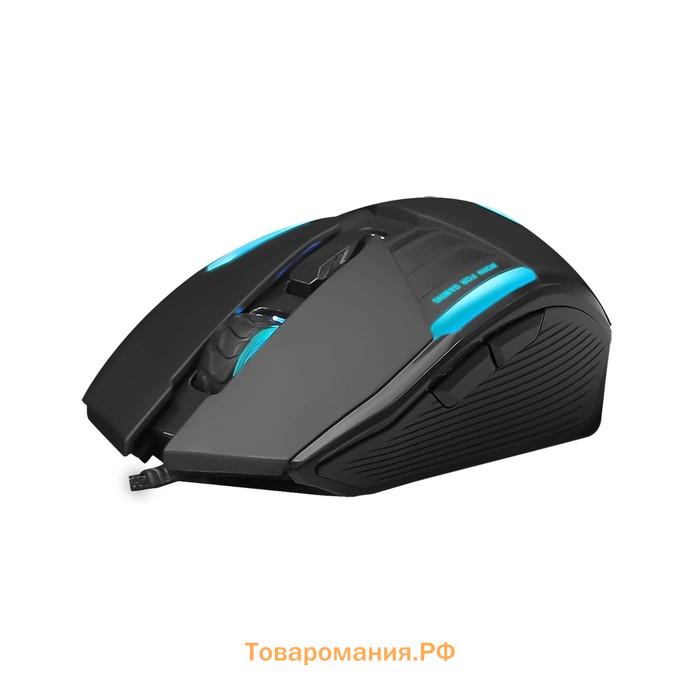 Мышь Marvo M291, игровая, проводная, оптическая, подсветка, 6400 dpi, USB, 1.5 м, чёрная