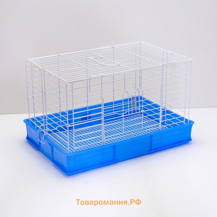 Клетка для кроликов RT-1, 62 х 42 х 39 см, синяя