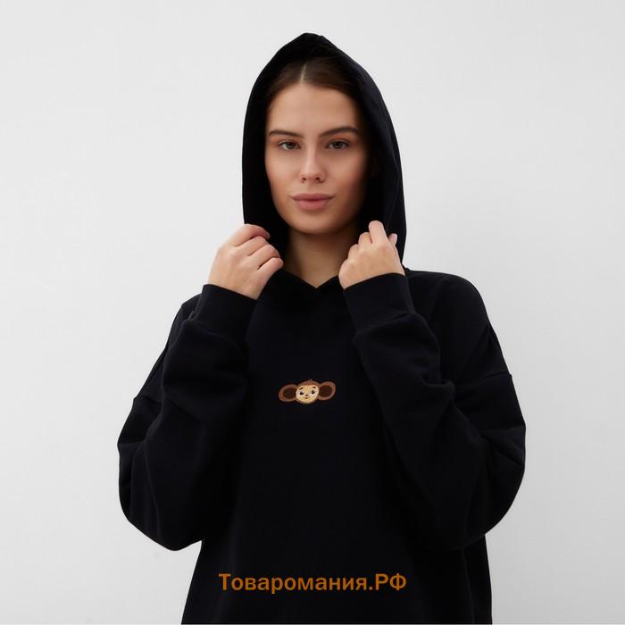 Толстовка KAFTAN Чебурашка размер 52-54, черный