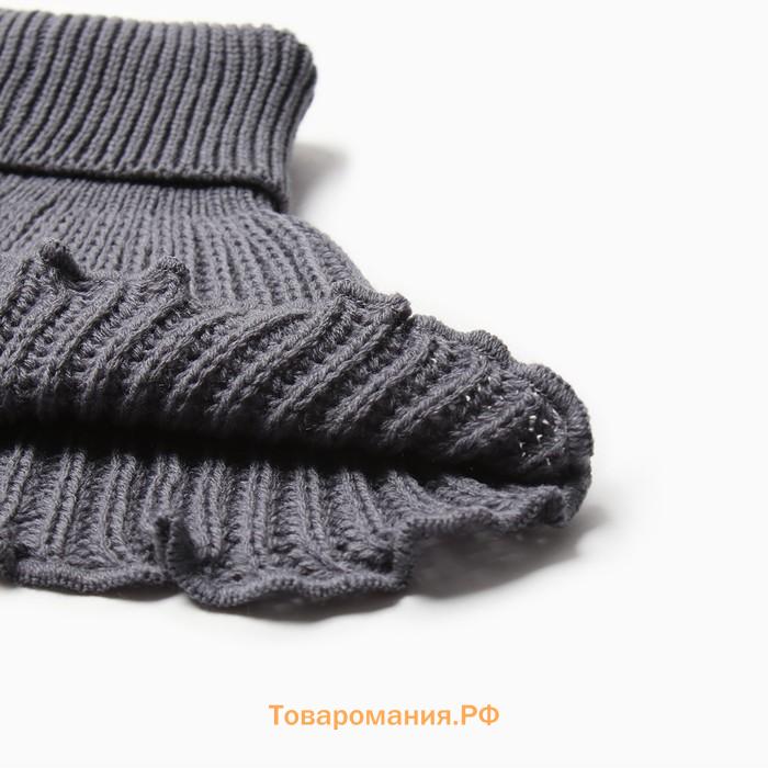 Манишка детская, цвет серый, размер М (1,5-3 года)