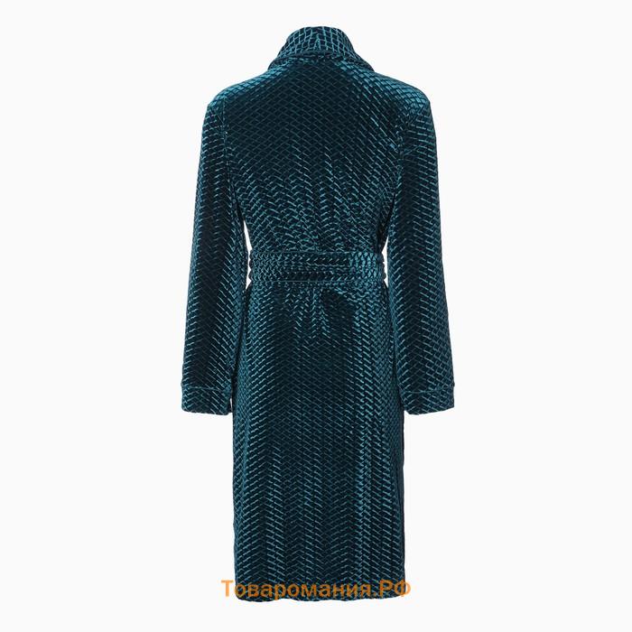 Халат женский KAFTAN "Бархат" р. 44, зеленый