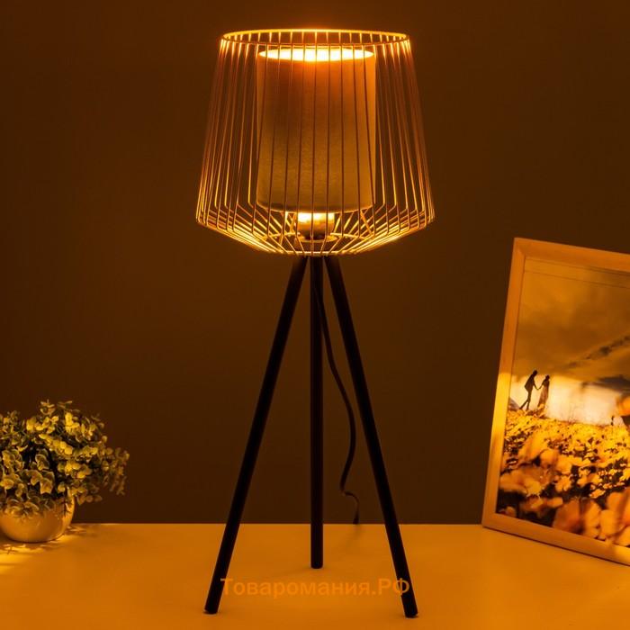Настольная лампа 42872/1GR Е27 40 Вт зеленый золото 24×24×57 см RISALUX