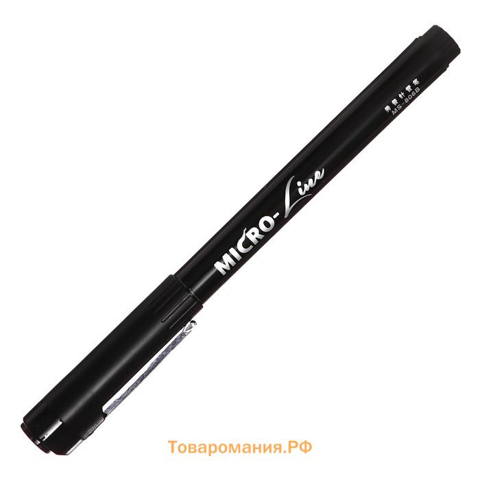 Маркер профессиональный линер черный, тонкая линия