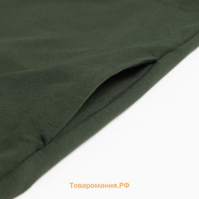 Толстовка мужская, цвет хаки, размер 54 (2XL)