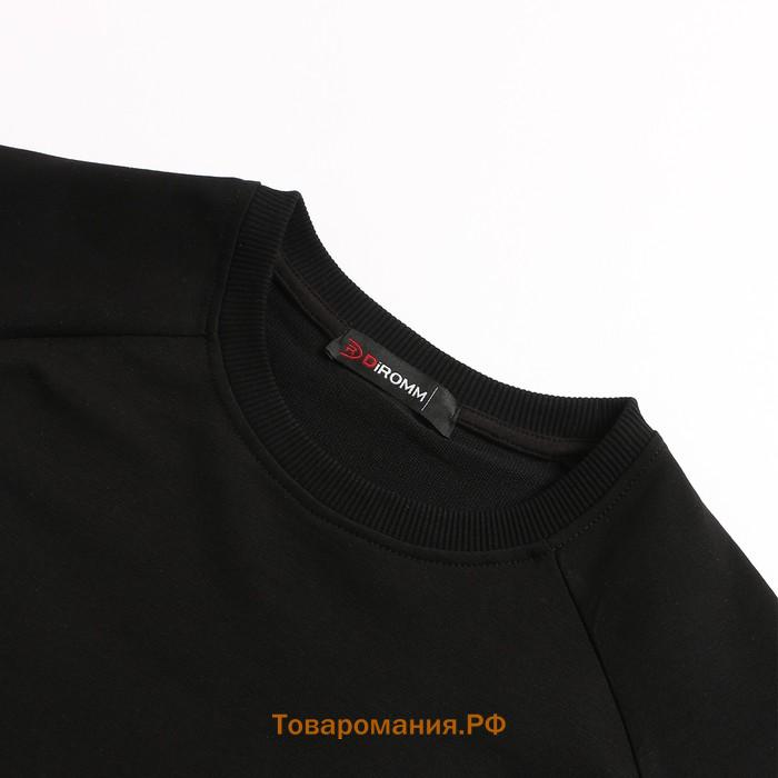 Свитшот мужской, цвет чёрный, размер 54 (2XL)