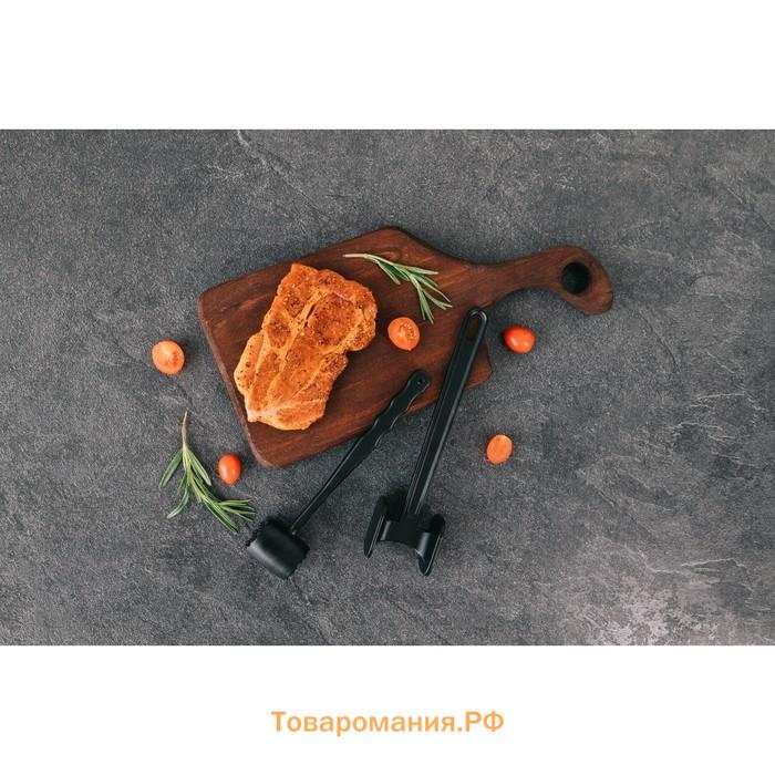 Молоток для мяса Magistro Alum black, 150 грамм, 20,5 см, цвет чёрный