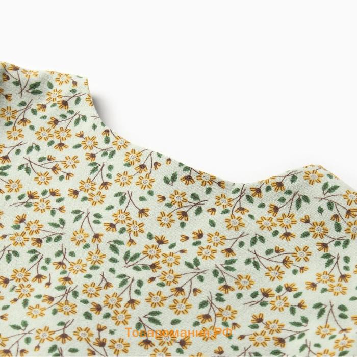 Платье для девочки MINAKU: Cotton collection, цвет фисташковый, рост 104 см