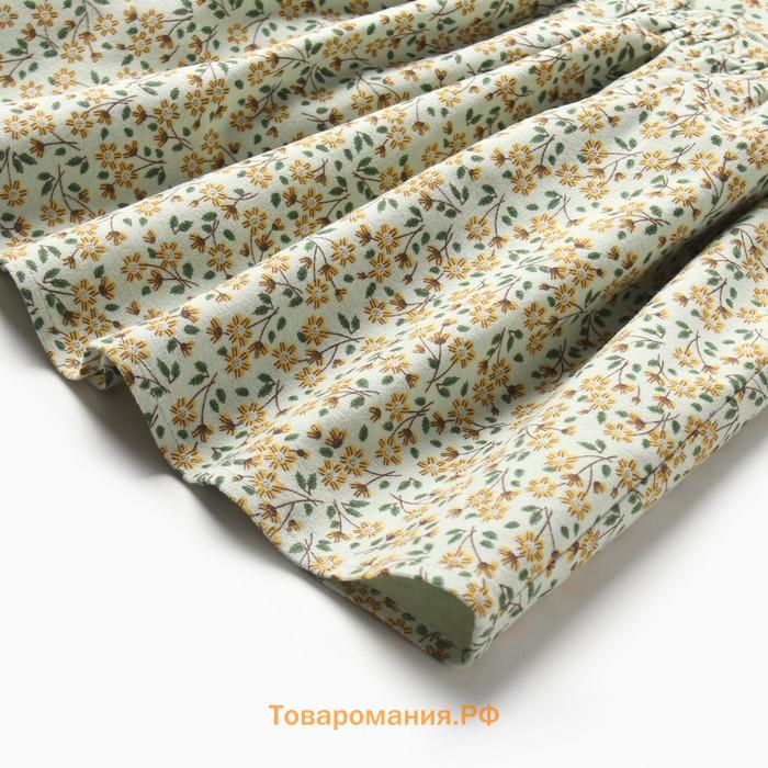 Платье для девочки MINAKU: Cotton collection, цвет фисташковый, рост 104 см